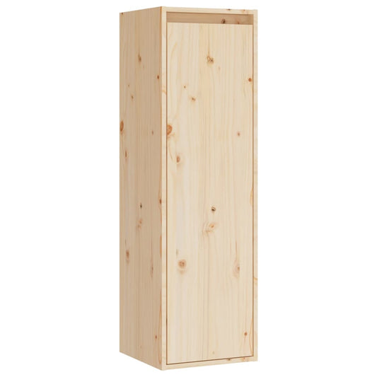 Wall Cabinet 30x30x100 cm Solid Pinewood