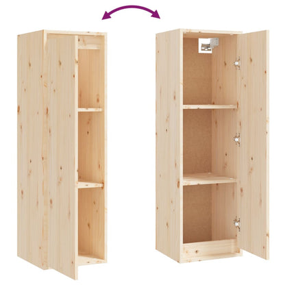 Wall Cabinet 30x30x100 cm Solid Pinewood