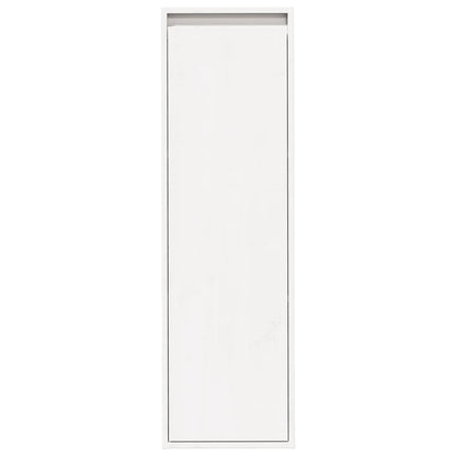 Wall Cabinet White 30x30x100 cm Solid Pinewood