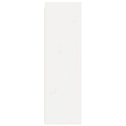 Wall Cabinet White 30x30x100 cm Solid Pinewood