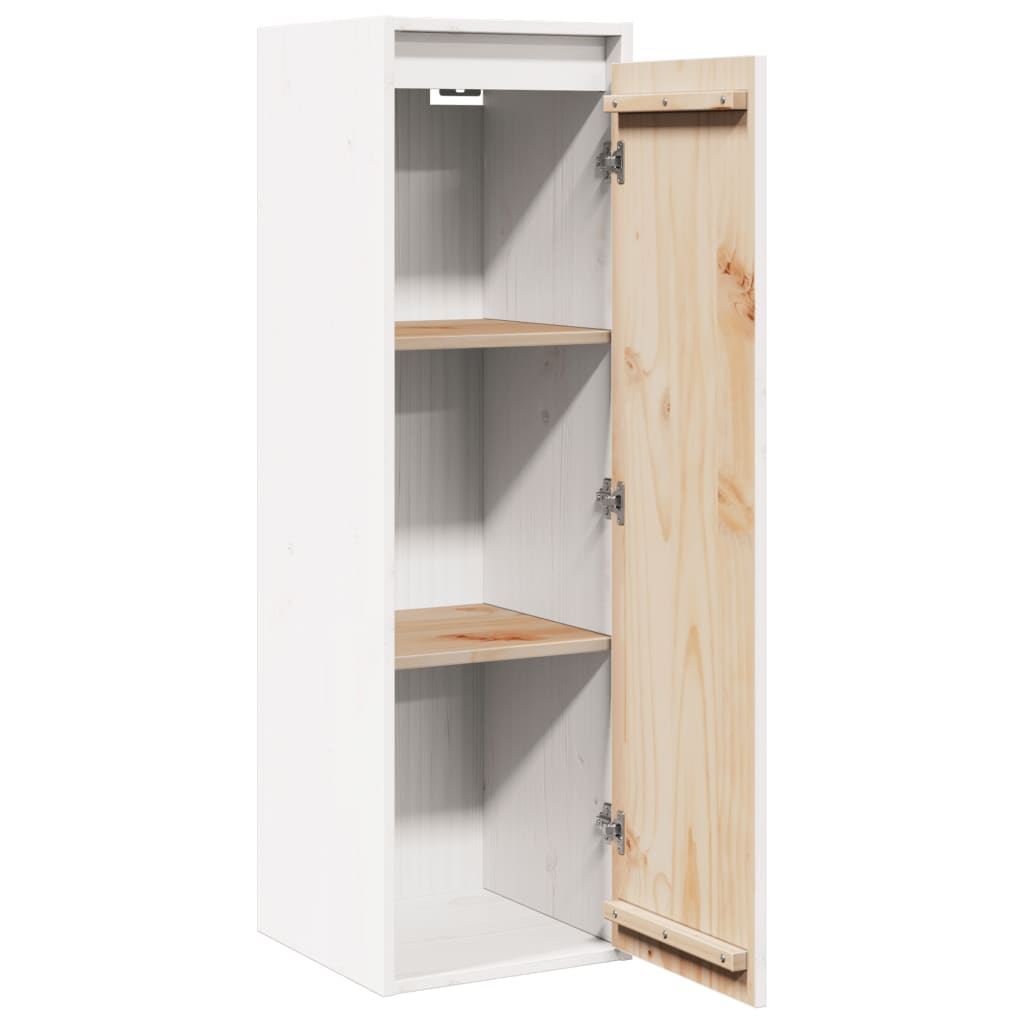 Wall Cabinets 2 pcs White 30x30x100 cm Solid Pinewood