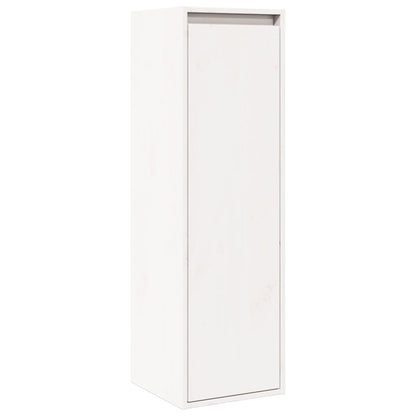 Wall Cabinets 2 pcs White 30x30x100 cm Solid Pinewood