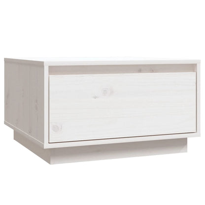 Coffee Table White 55x56x32 cm Solid Wood Pine