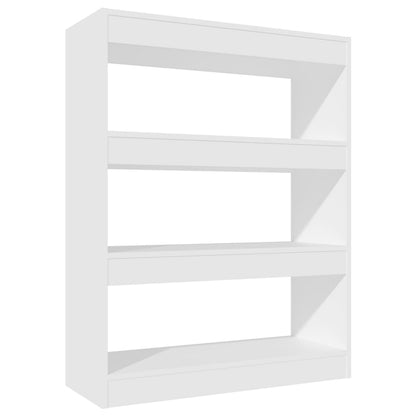 Book Cabinet/Room Divider White 80x30x103 cm Engineered wood