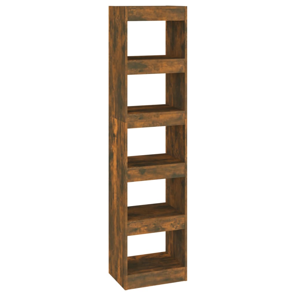 Book Cabinet/Room Divider Smoked Oak 40x30x166 cm