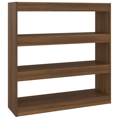 Book Cabinet/Room Divider Brown Oak 100x30x103 cm