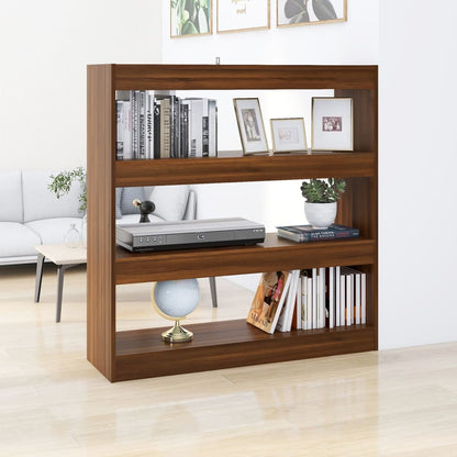 Book Cabinet/Room Divider Brown Oak 100x30x103 cm