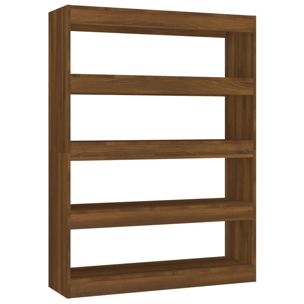 Book Cabinet/Room Divider Brown Oak 100x30x135 cm