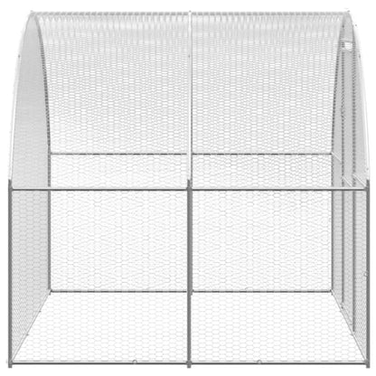 Outdoor Chicken Coop 3x16x2 m Galvanised Steel