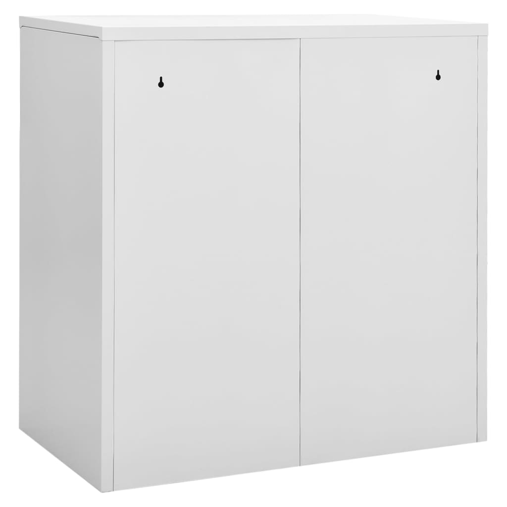 Locker Cabinets 2 pcs Light Grey 90x45x92.5 cm Steel