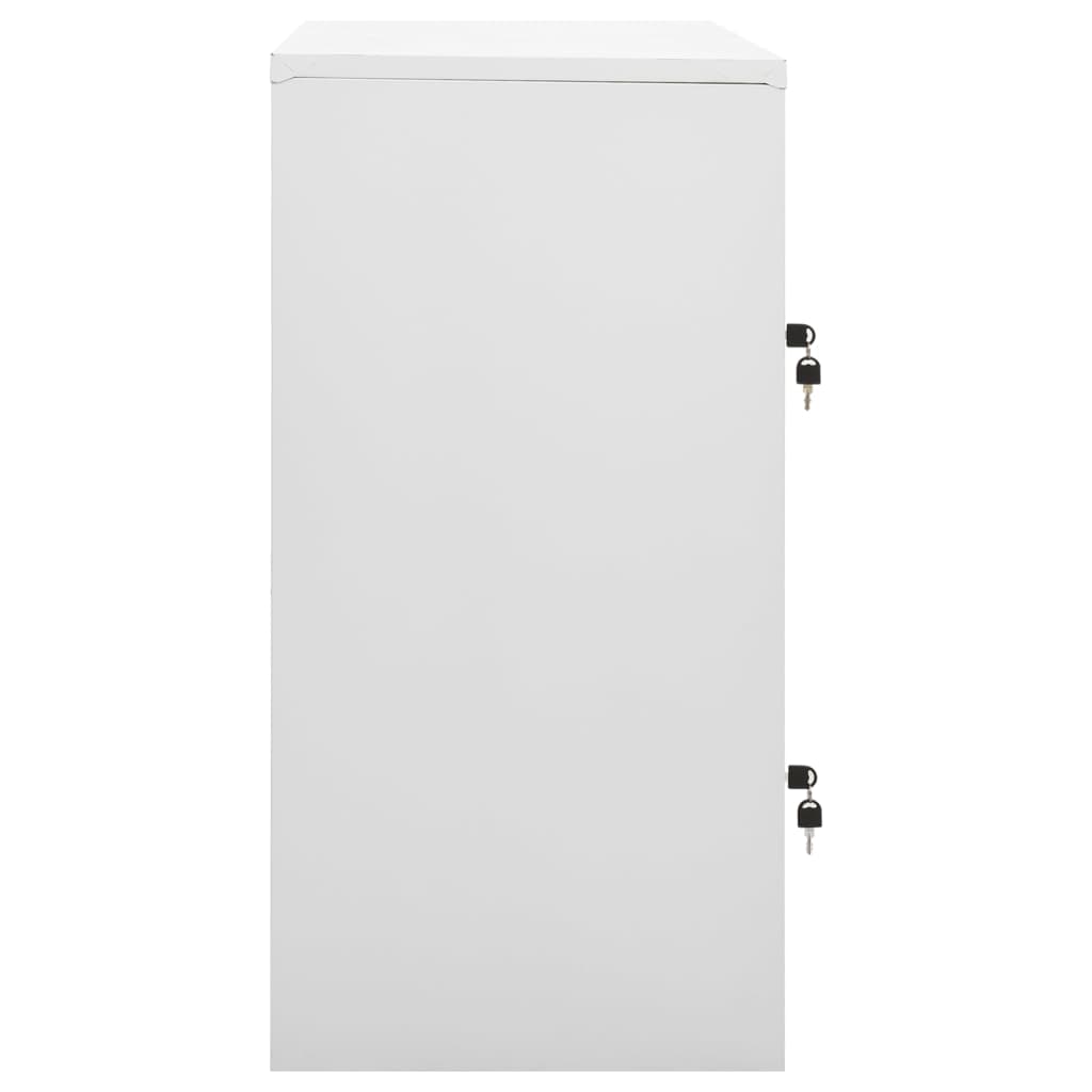 Locker Cabinets 5 pcs Light Grey 90x45x92.5 cm Steel