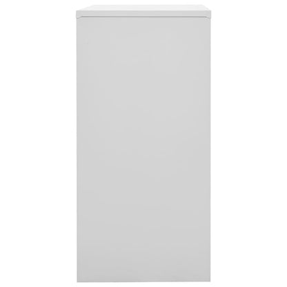 Locker Cabinets 2 pcs Light Grey and Green 90x45x92.5 cm Steel