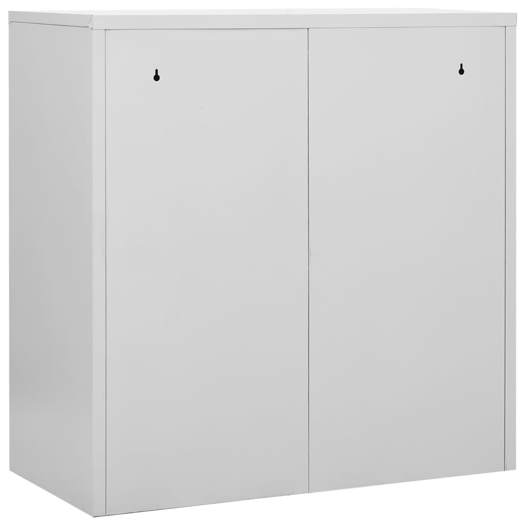 Locker Cabinets 2 pcs Light Grey and Green 90x45x92.5 cm Steel