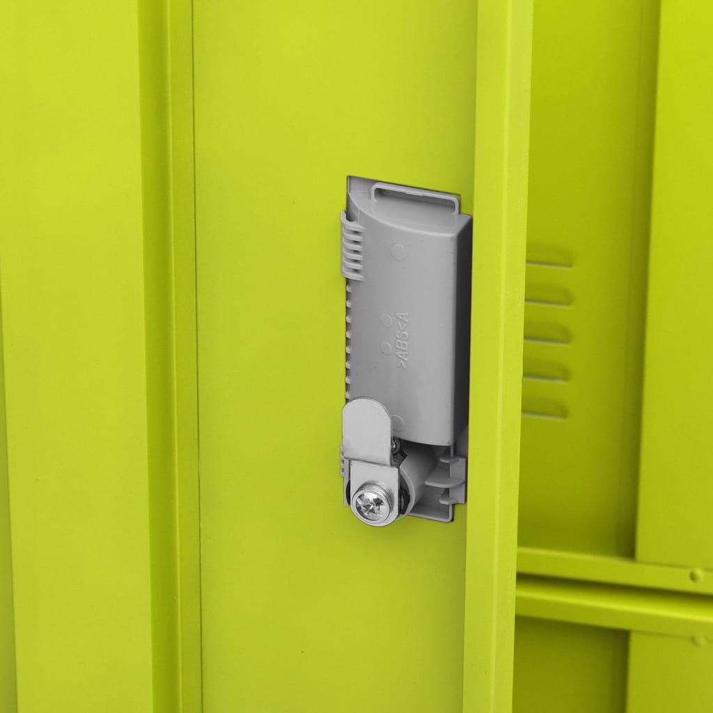 Locker Cabinets 2 pcs Light Grey and Green 90x45x92.5 cm Steel