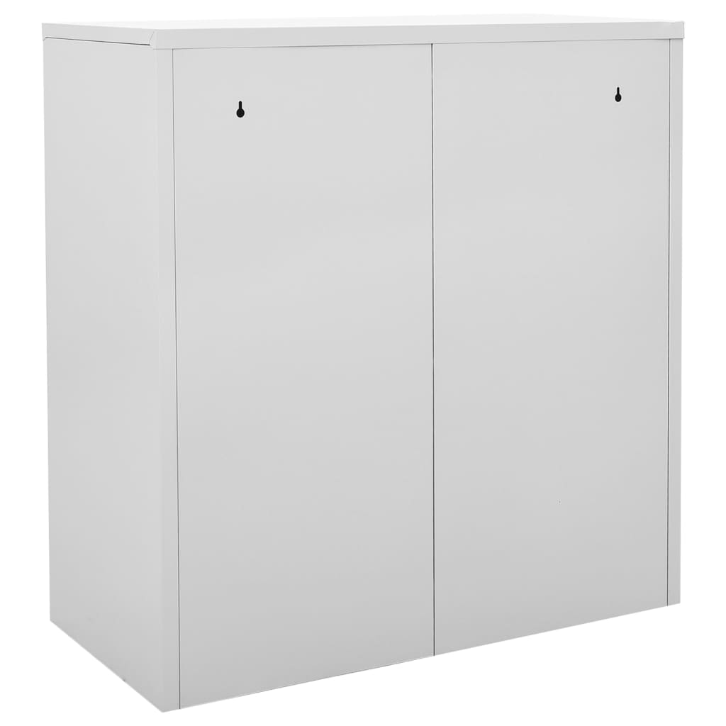 Locker Cabinets 5 pcs Light Grey and Green 90x45x92.5 cm Steel