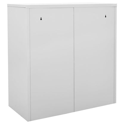 Locker Cabinets 5 pcs Light Grey and Green 90x45x92.5 cm Steel