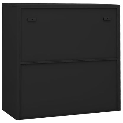 Sliding Door Cabinet with Planter Box Anthracite Steel