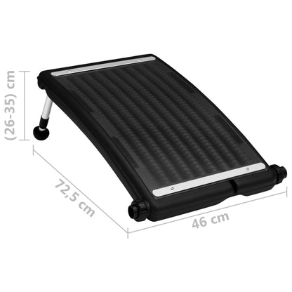 Curved Pool Solar Heating Panels 3 pcs 72.5x46 cm