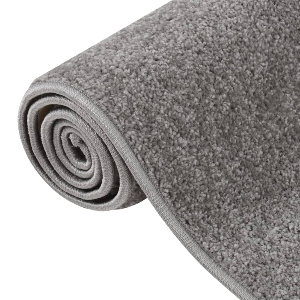 Rug Short Pile 240x340 cm Grey