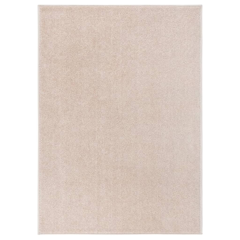 Rug Short Pile 140x200 cm Dark Beige