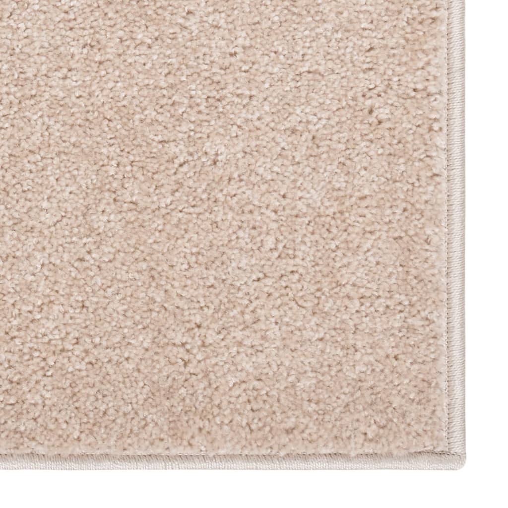 Rug Short Pile 140x200 cm Dark Beige