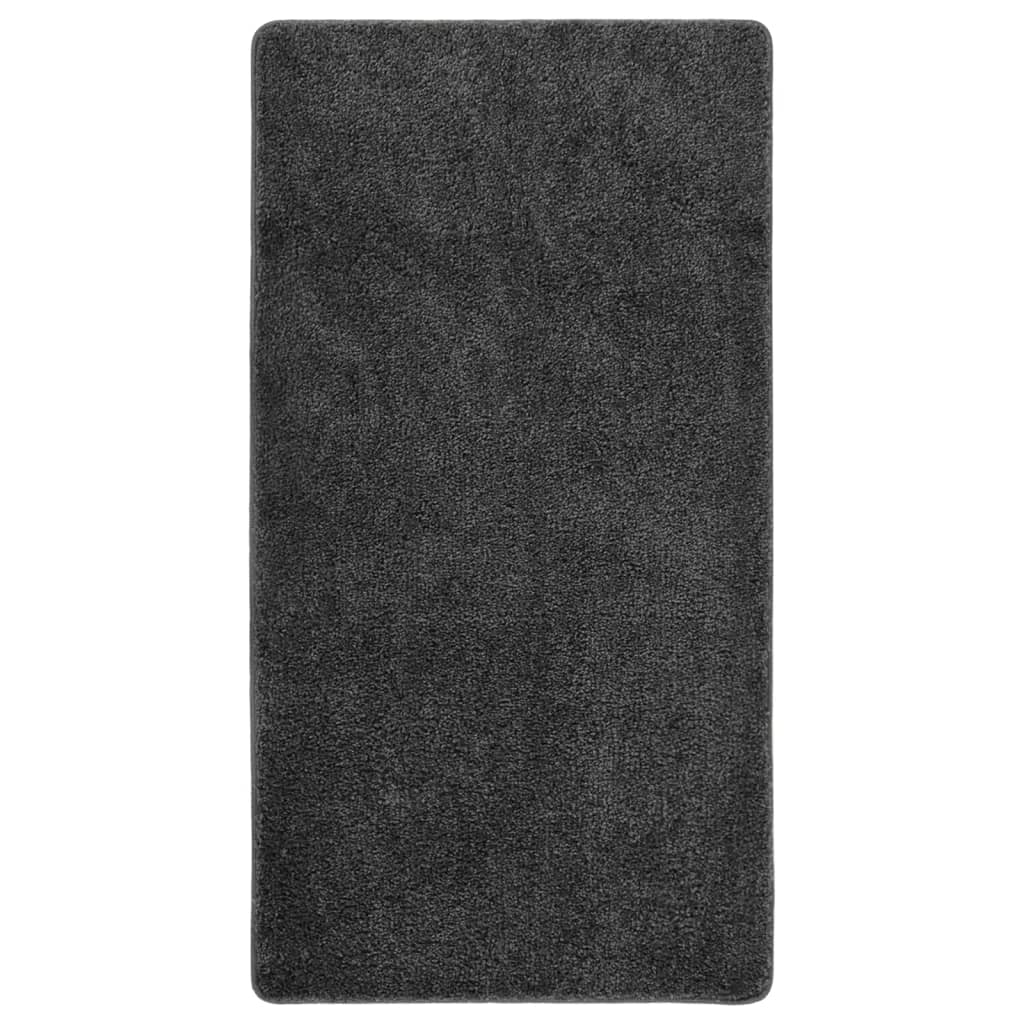 Shaggy Rug Dark Grey 80x150 cm Anti Slip