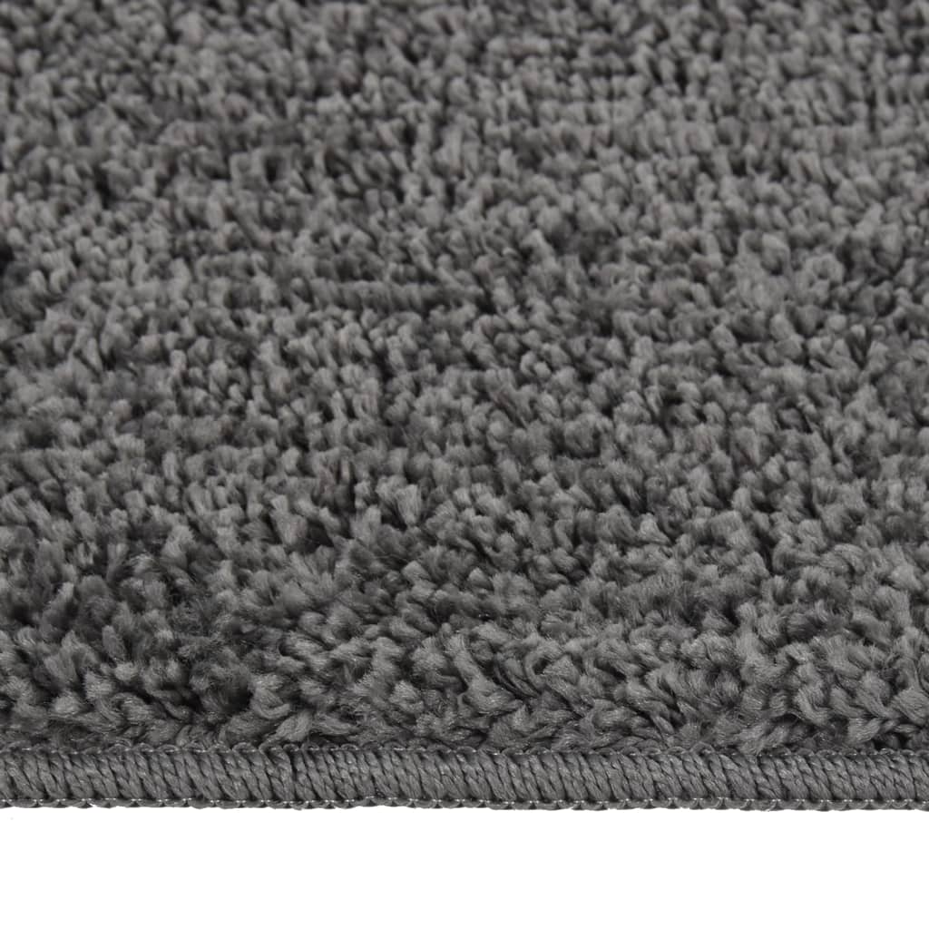 Shaggy Rug Dark Grey 80x150 cm Anti Slip