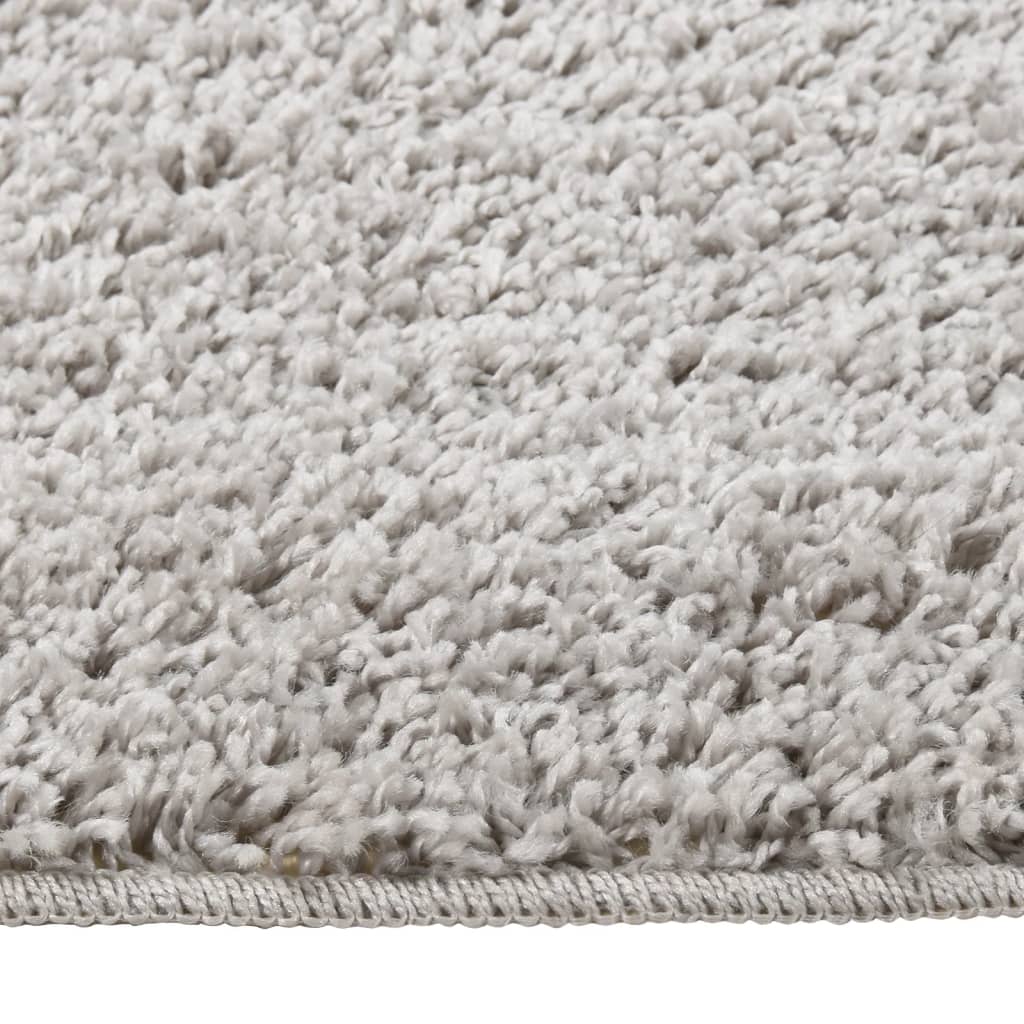 Shaggy Rug Light Grey 80x150 cm Anti Slip