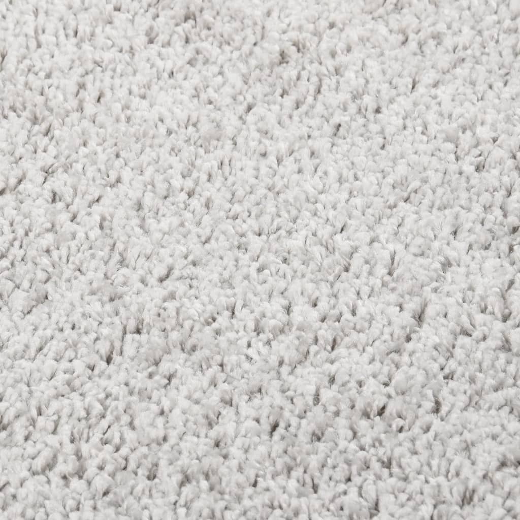 Shaggy Rug Light Grey 80x150 cm Anti Slip