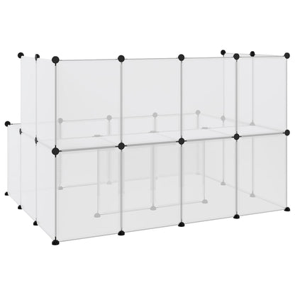 Small Animal Cage Transparent 143x107x93 cm PP and Steel