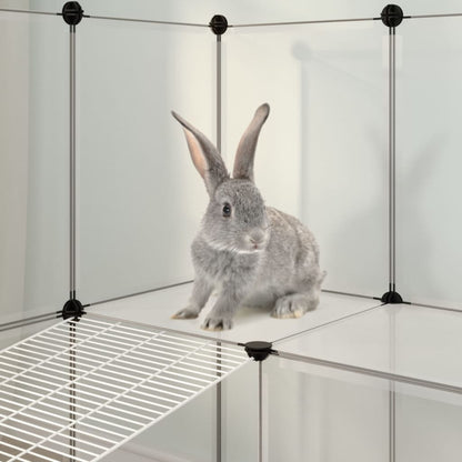 Small Animal Cage Transparent 143x107x93 cm PP and Steel