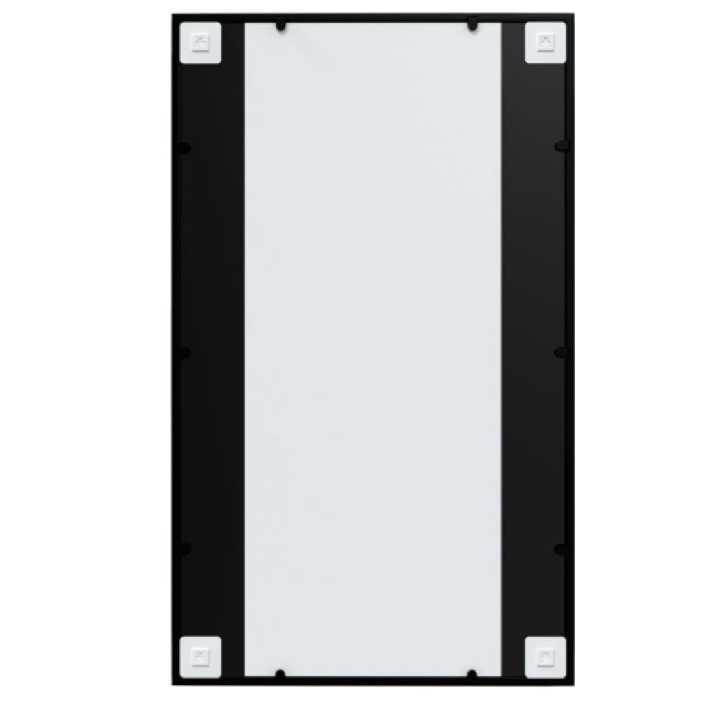 Wall Mirror Black 100x60 cm Metal