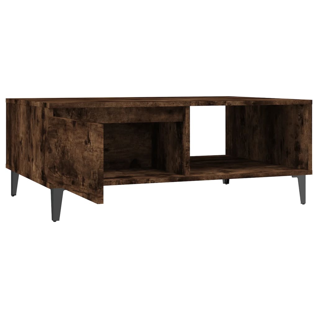 Coffee Table Smoked Oak 90x60x35 cm Engineered Wood