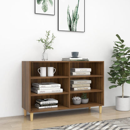 Sideboard Brown Oak 103.5x35x70 cm Engineered Wood