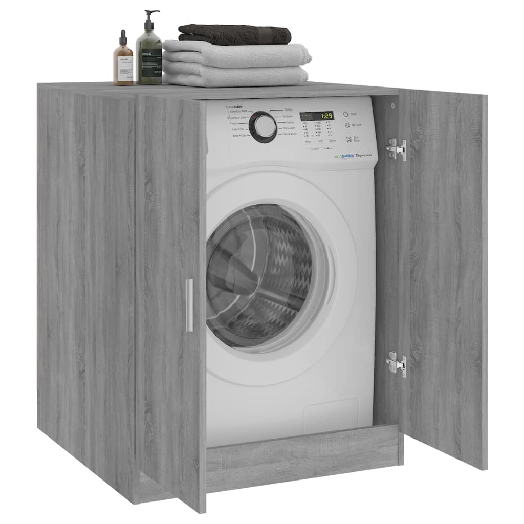 Washing Machine Cabinet Grey sonoma 71x71.5x91.5 cm