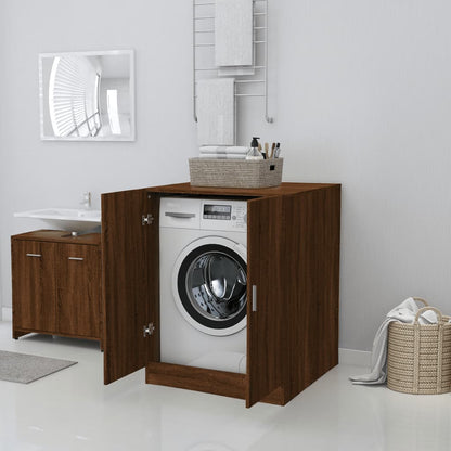 Washing Machine Cabinet Brown Oak 71x71.5x91.5 cm