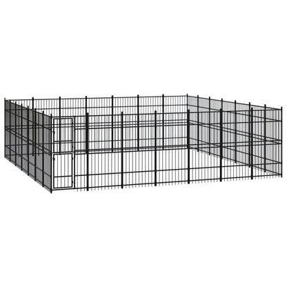 Outdoor Dog Kennel Steel 45.16 m²