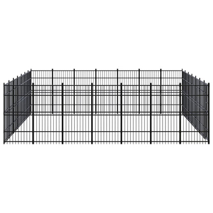 Outdoor Dog Kennel Steel 45.16 m²