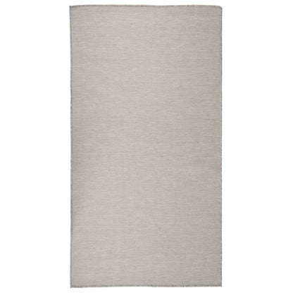 Outdoor Flatweave Rug 80x150 cm Taupe