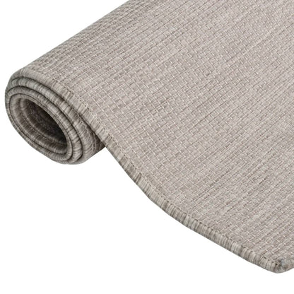 Outdoor Flatweave Rug 80x150 cm Taupe