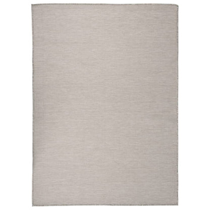 Outdoor Flatweave Rug 200x280 cm Taupe