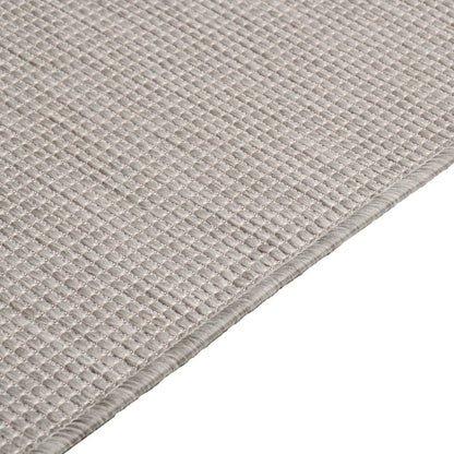 Outdoor Flatweave Rug 200x280 cm Taupe