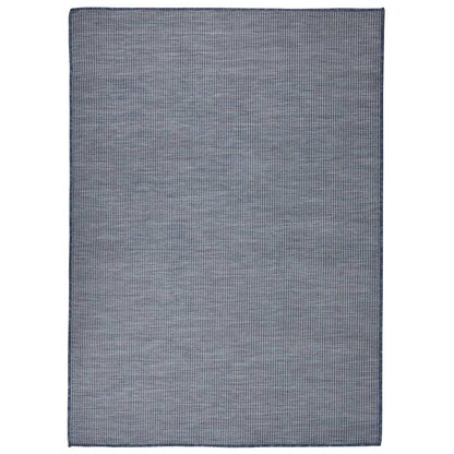 Outdoor Flatweave Rug 200x280 cm Blue