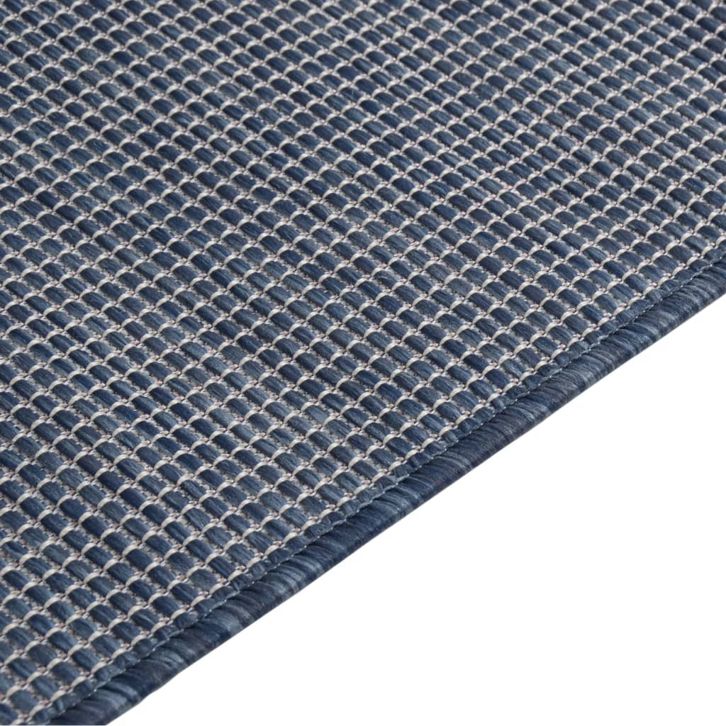 Outdoor Flatweave Rug 200x280 cm Blue