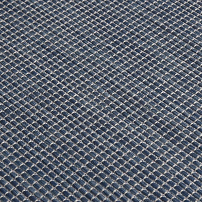 Outdoor Flatweave Rug 200x280 cm Blue