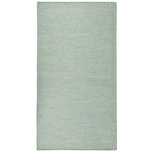 Outdoor Flatweave Rug 80x150 cm Turquoise