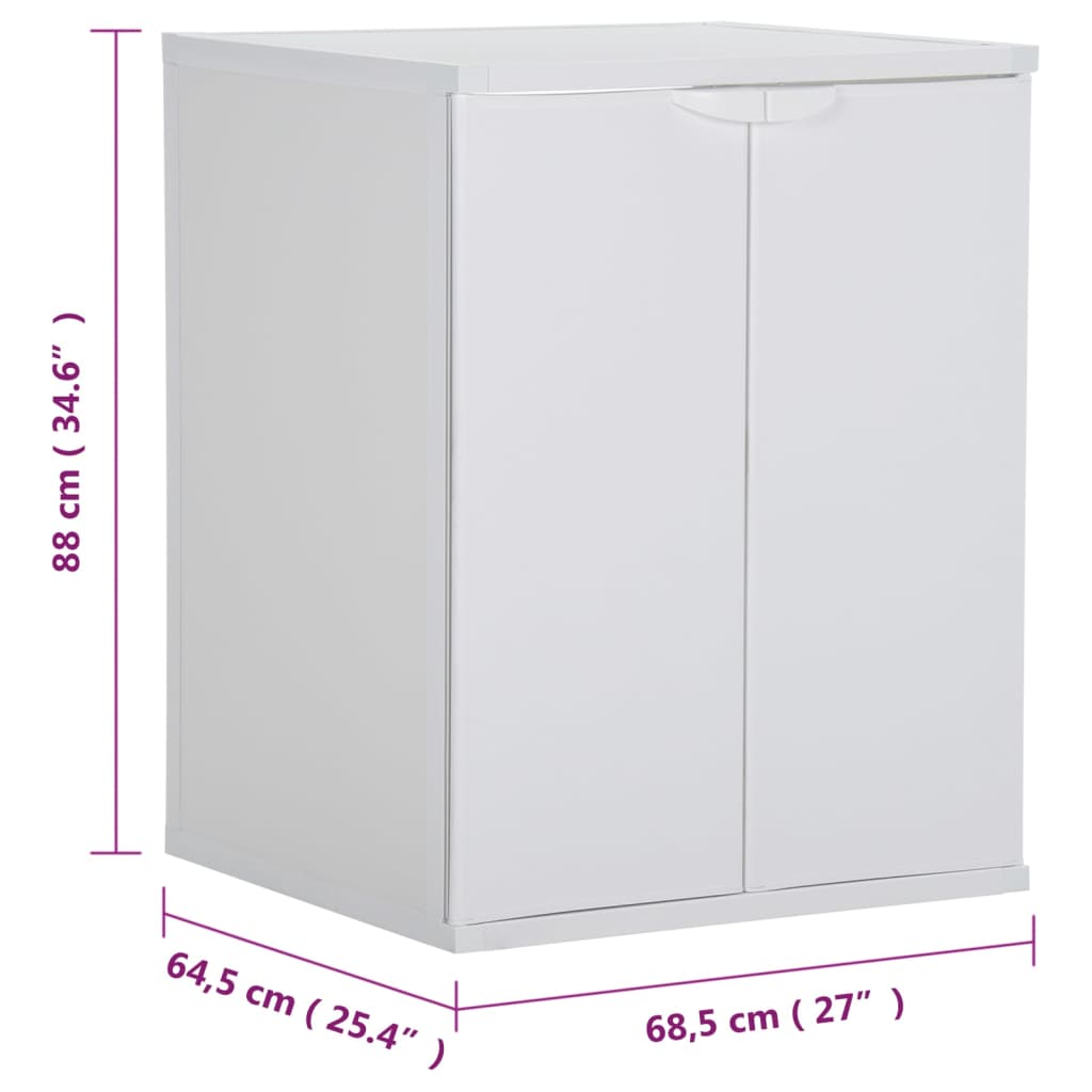 Washing Machine Cabinet White 68.5x64.5x88 cm PVC