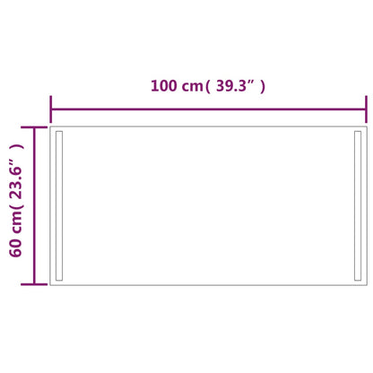 LED Bathroom Mirror 100x60 cm