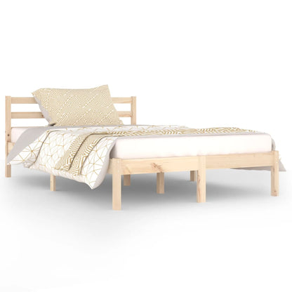 Bed Frame without Mattress Solid Wood Pine 120x200 cm