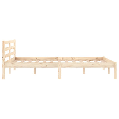 Bed Frame without Mattress Solid Wood Pine 120x200 cm